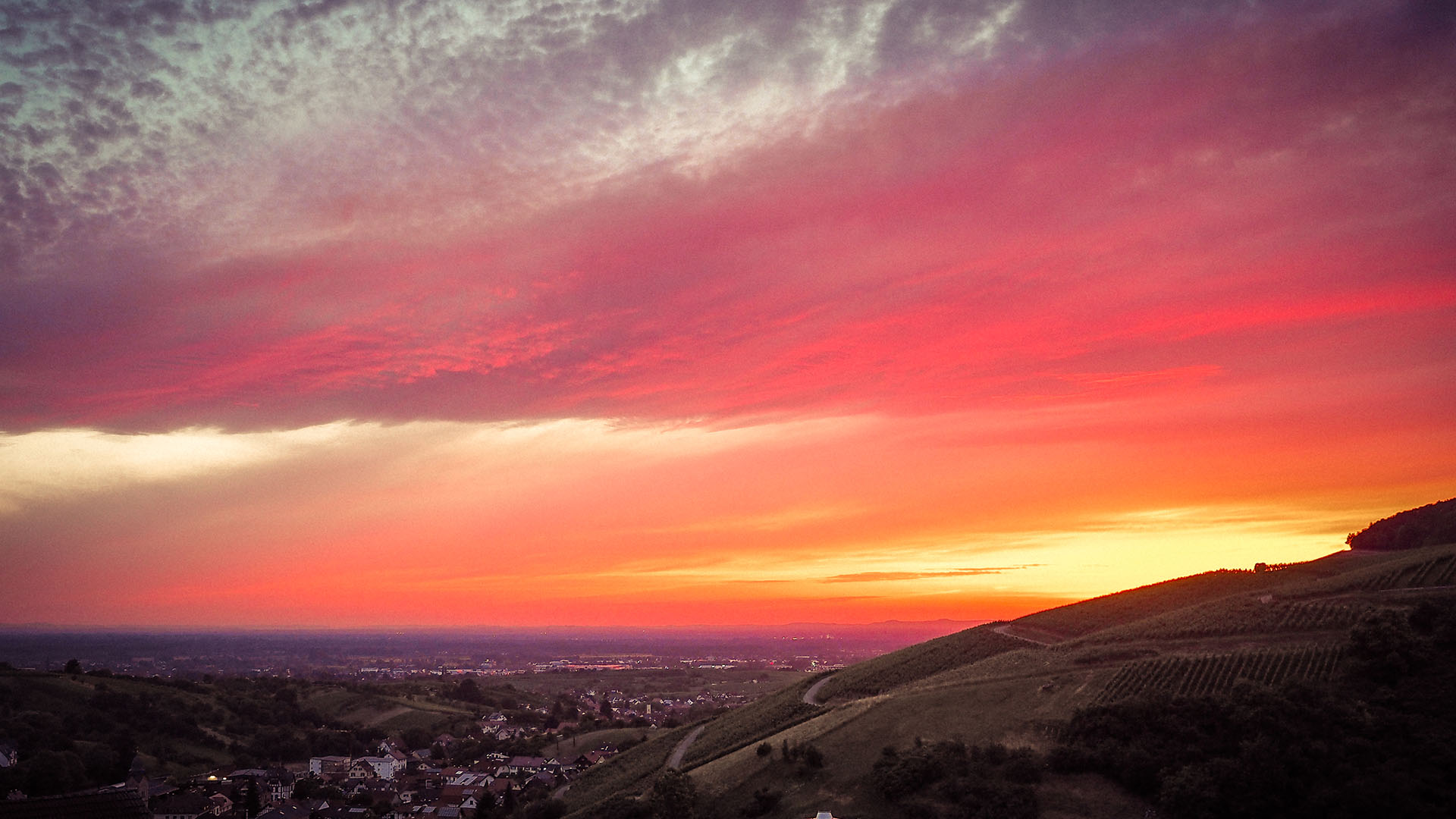 Blick von Bühlertal über das Bühler Tal